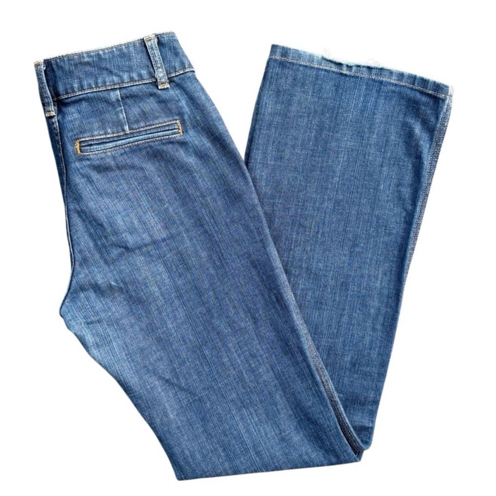 T5 Y2K Vintage 2003 GAP 1969 Jeans Low Rise 26 2R Blue Bootcut Flare Denim Pants